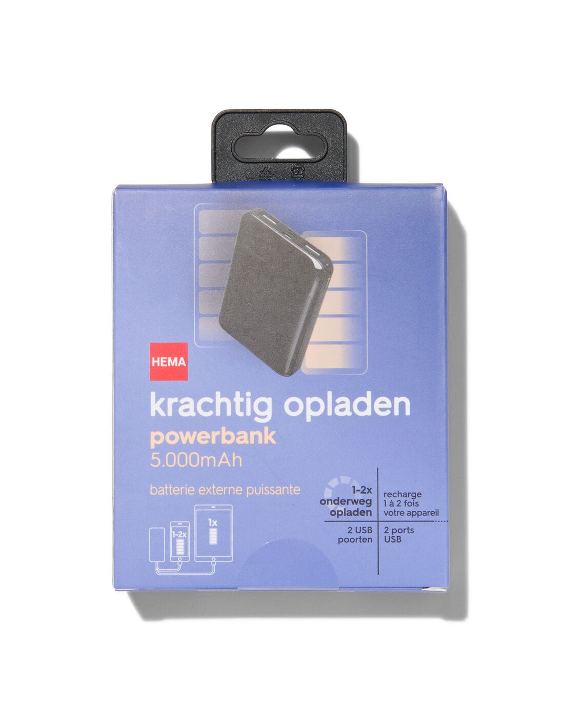 HEMA Powerbank 5000mAh Compacte Oplader